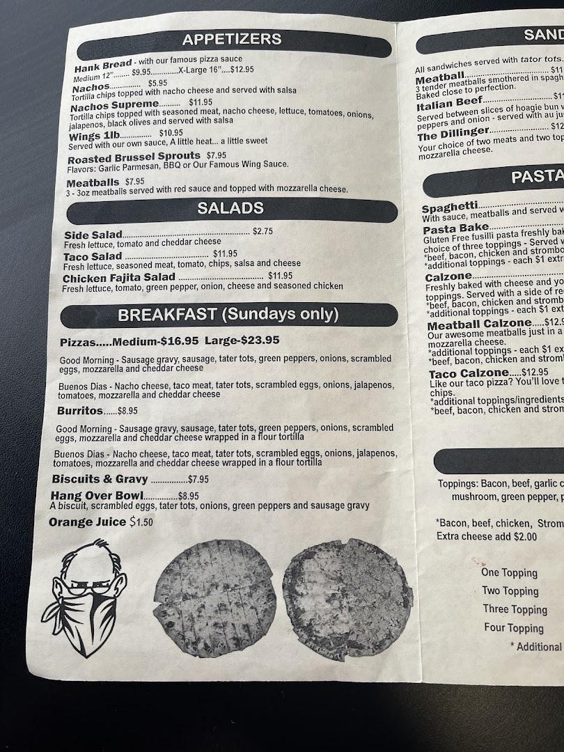 Cranky Hanks Pizza Bank